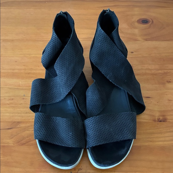 Eileen Fisher Shoes - Eileen Fisher Black Perforated Sandals